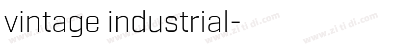 vintage industrial字体转换